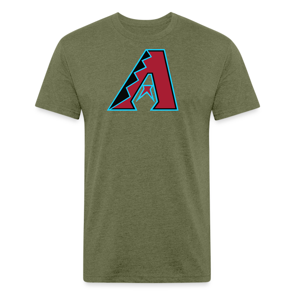 D Baks Front & Back Cotton/Poly T-Shirt by Next Level - heather military green