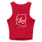 The Local - Slim Fit Rib Women's Tank Top - red