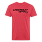 Chevy Racing Fitted Cotton/Poly T-Shirt by Next Level - heather red