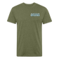 Az Clean NEW* Fitted Cotton/Poly T-Shirt by Next Level - heather military green