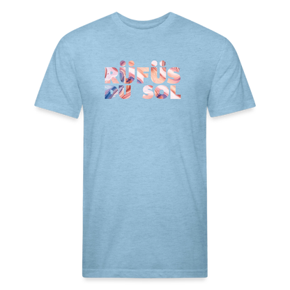 Rufus D 1 Fitted Cotton/Poly T-Shirt by Next Level - heather blue