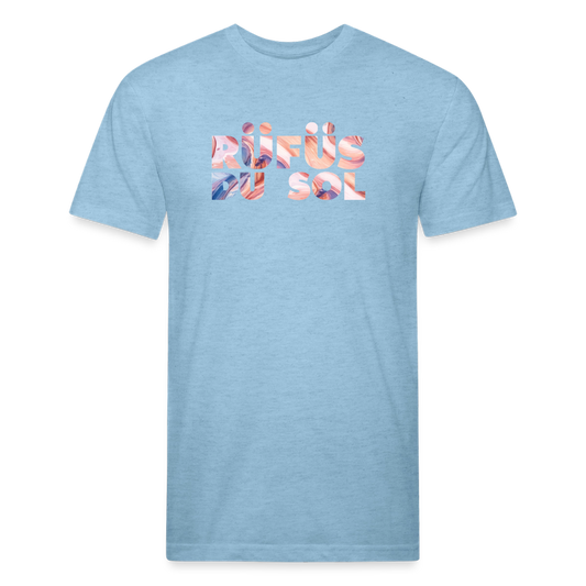 Rufus D 1 Fitted Cotton/Poly T-Shirt by Next Level - heather blue