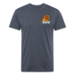 Phx Suns Front & Back Cotton/Poly T-Shirt by Next Level - heather navy