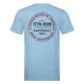 250 America Circle Fitted Cotton/Poly T-Shirt by Next Level - heather blue