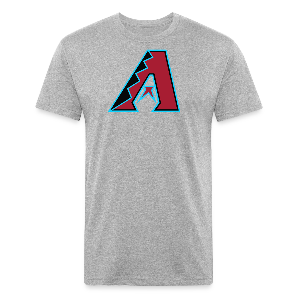 D Baks Front & Back Cotton/Poly T-Shirt by Next Level - heather gray