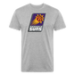 Phx Suns Slant Cotton/Poly T-Shirt by Next Level - heather gray
