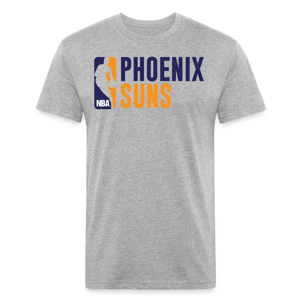 Phx Suns Old Block Cotton/Poly T-Shirt by Next Level - heather gray