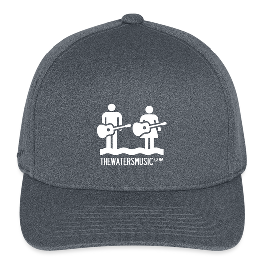 The Waters Flexfit  Melange Baseball Cap - dark heather gray