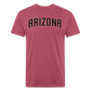 D baks Arizona Front & B Cotton/Poly T-Shirt by Next Level - heather burgundy