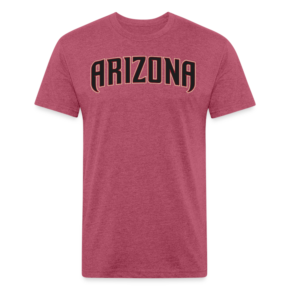 D baks Arizona Front & B Cotton/Poly T-Shirt by Next Level - heather burgundy