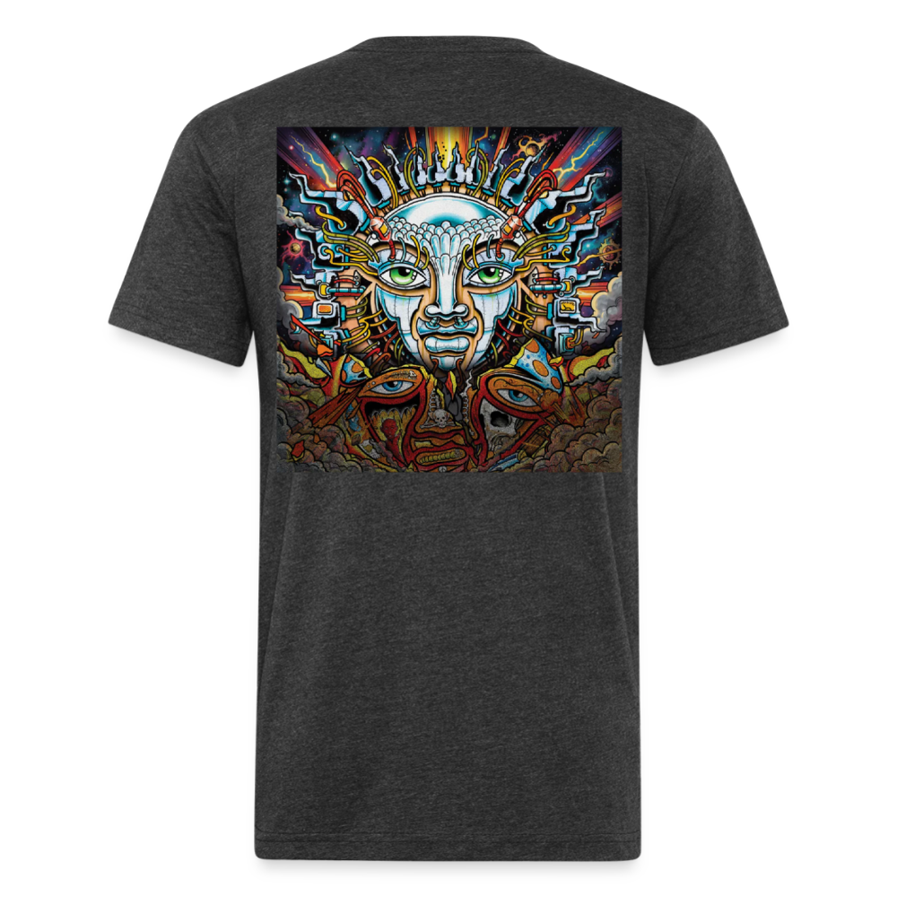 Sub  Lime B/F Fitted Cotton/Poly T-Shirt by Next Level - heather black