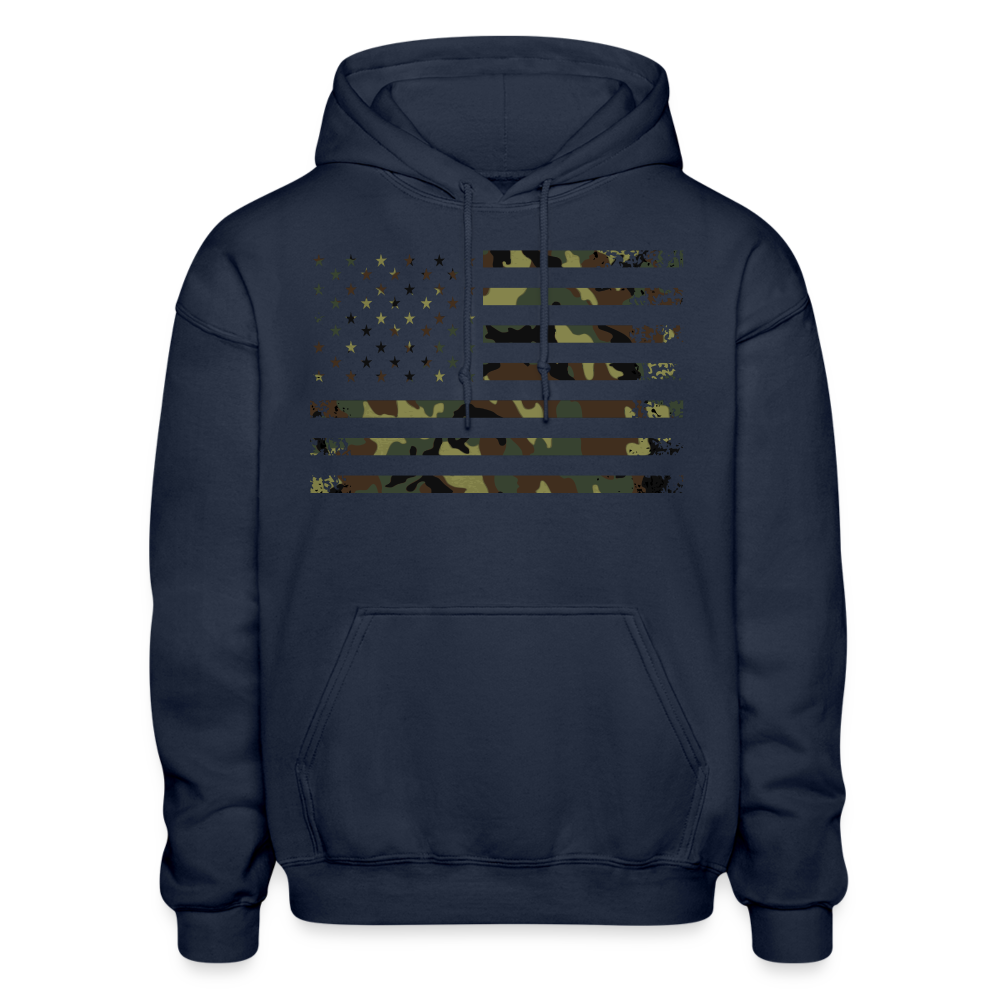 Came Flag Gildan Heavy Blend Adult Hoodie - navy
