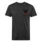 250 Year America Fitted Cotton/Poly T-Shirt by Next Level - heather black