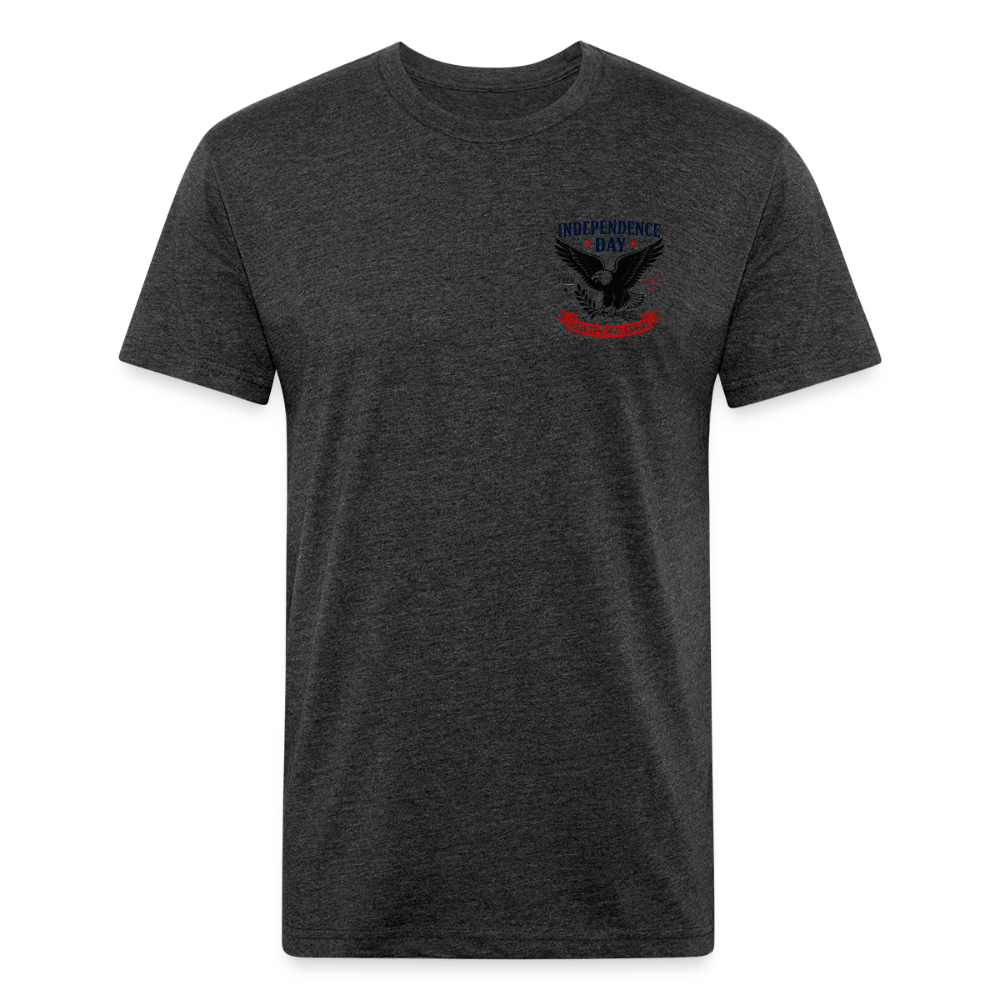 250 Year America Fitted Cotton/Poly T-Shirt by Next Level - heather black