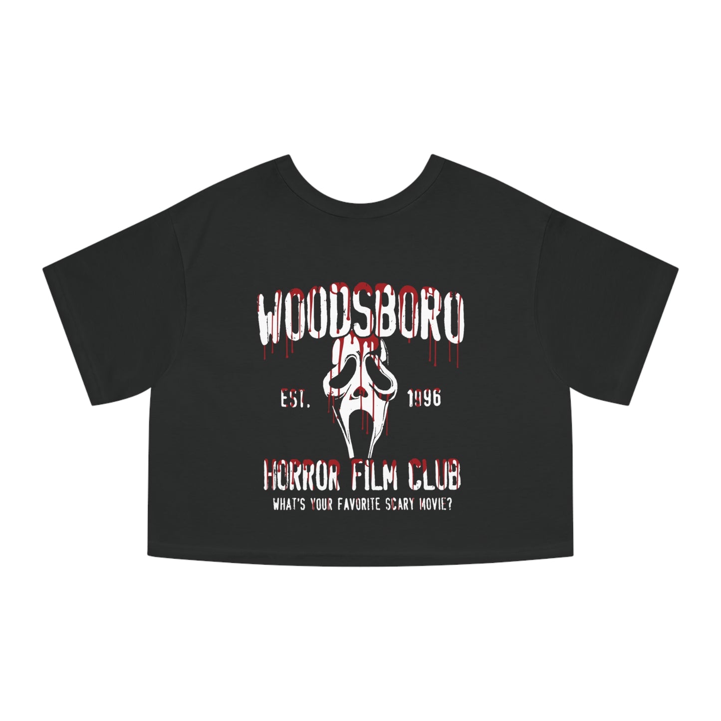 Woodsboro Cropped T-Shirt printify