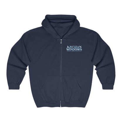 Az Clean Unisex Full Zip Hooded Sweatshirt