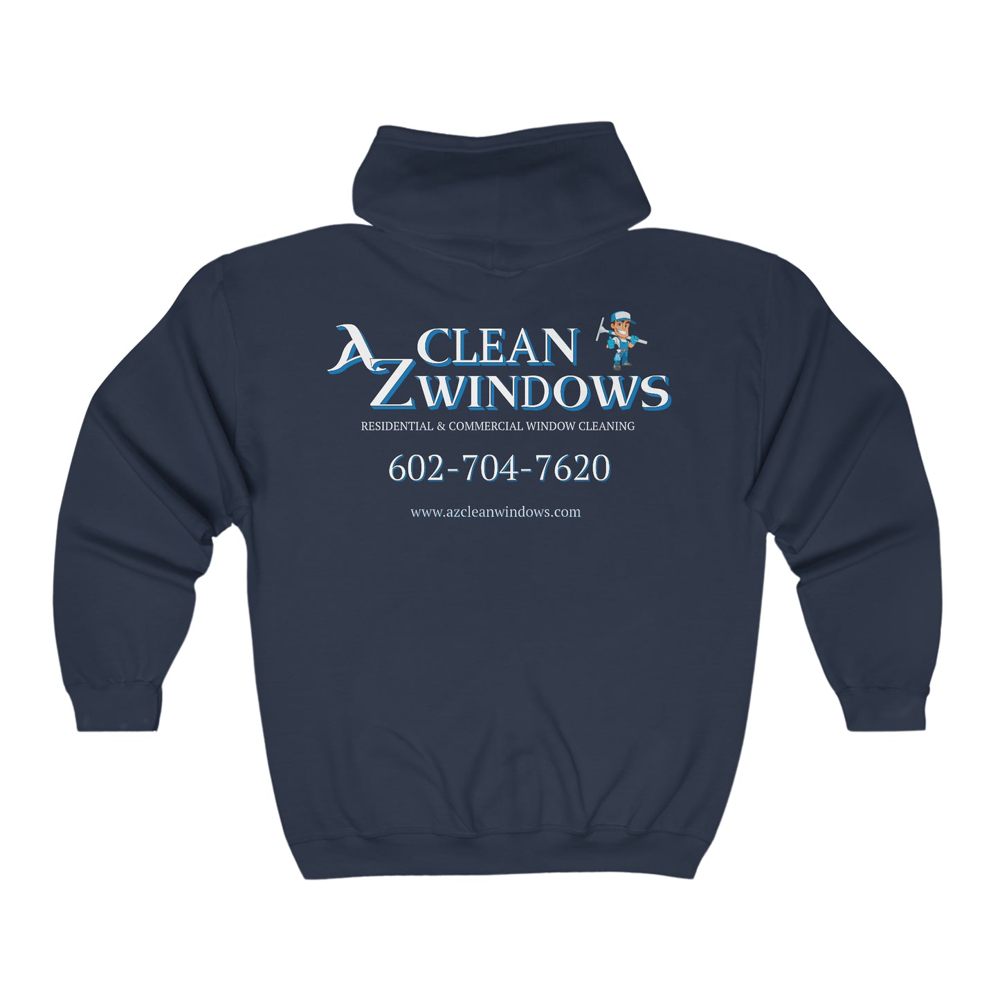 Az Flat Unisex Heavy Blend™ Full Zip Hooded Sweatshirt