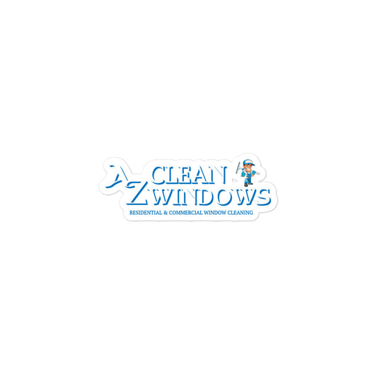 Az Clean Simple Logo Bubble-free stickers