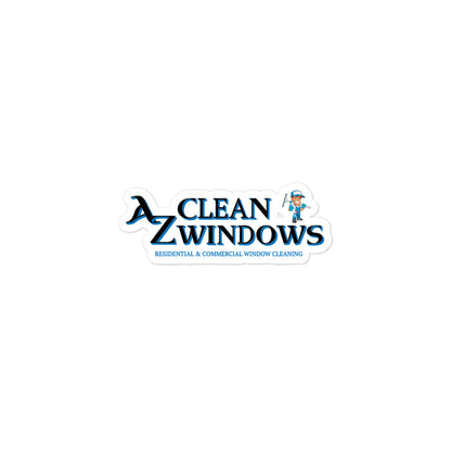 Az Clean Simple logo Blk Bubble-free stickers