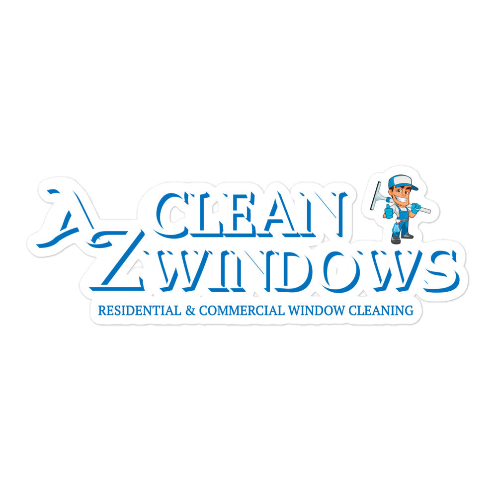 Az Clean Simple Logo Bubble-free stickers