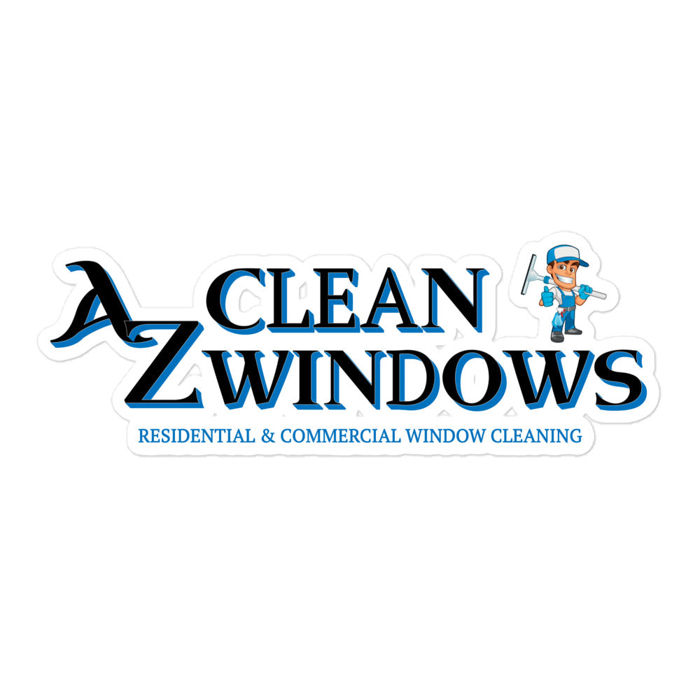 Az Clean Simple logo Blk Bubble-free stickers