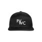 PVWC Snapback Baseball Cap Wht - black