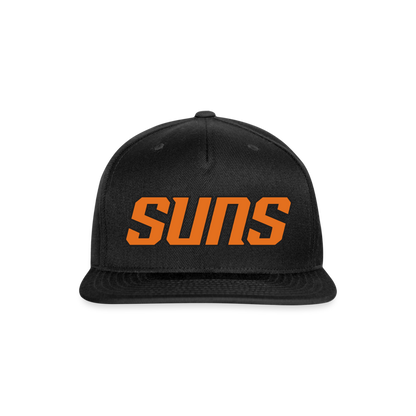 Sunns Snapback Baseball Cap - black