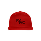 PVWC Snapback Baseball Cap BLK - red