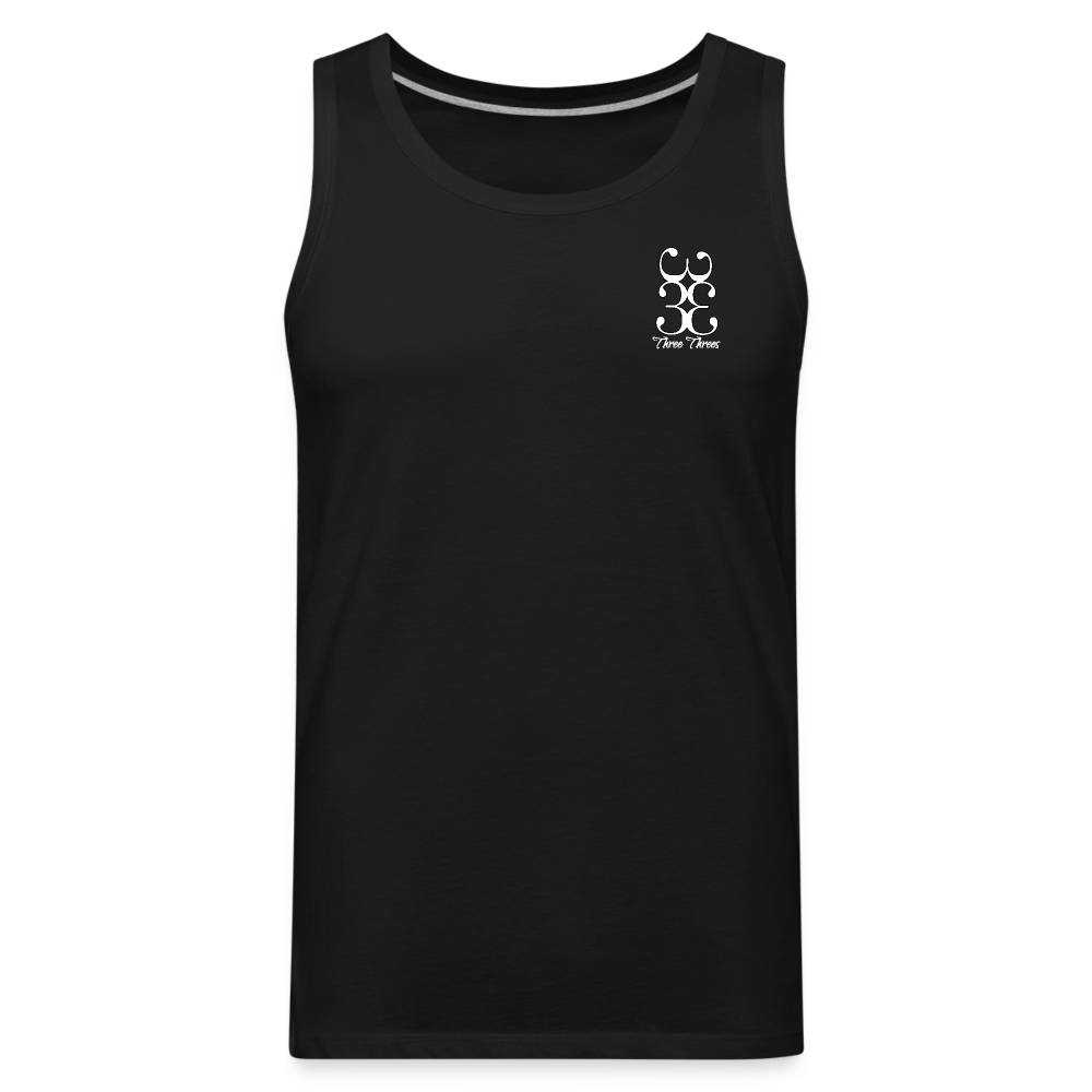 333 Script Men’s Premium Tank - black