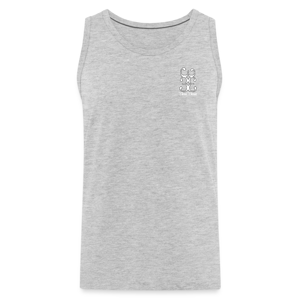 333 Script Men’s Premium Tank - heather gray