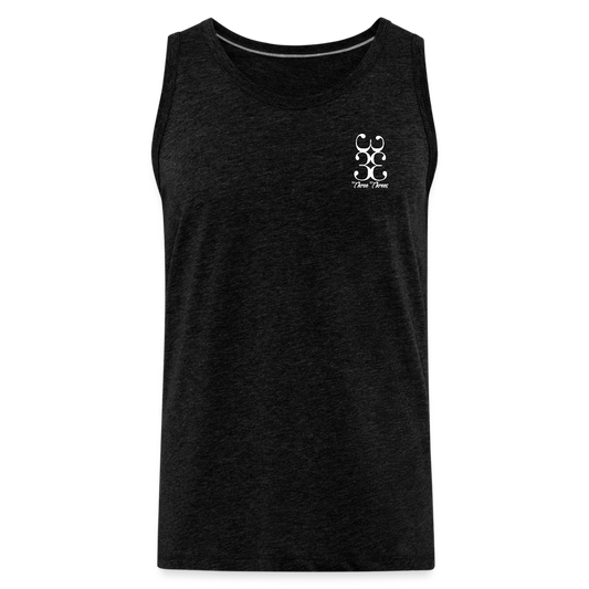 333 Script Men’s Premium Tank - charcoal grey
