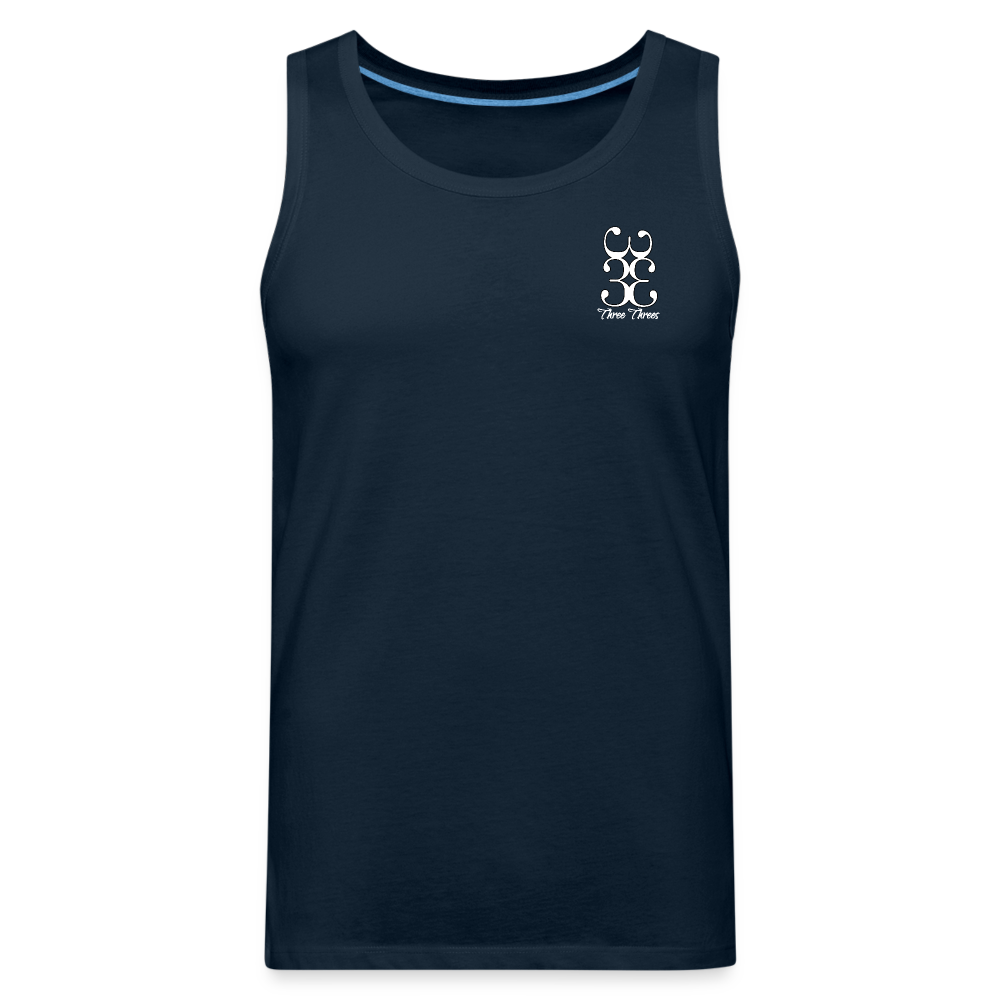 333 Script Men’s Premium Tank - deep navy