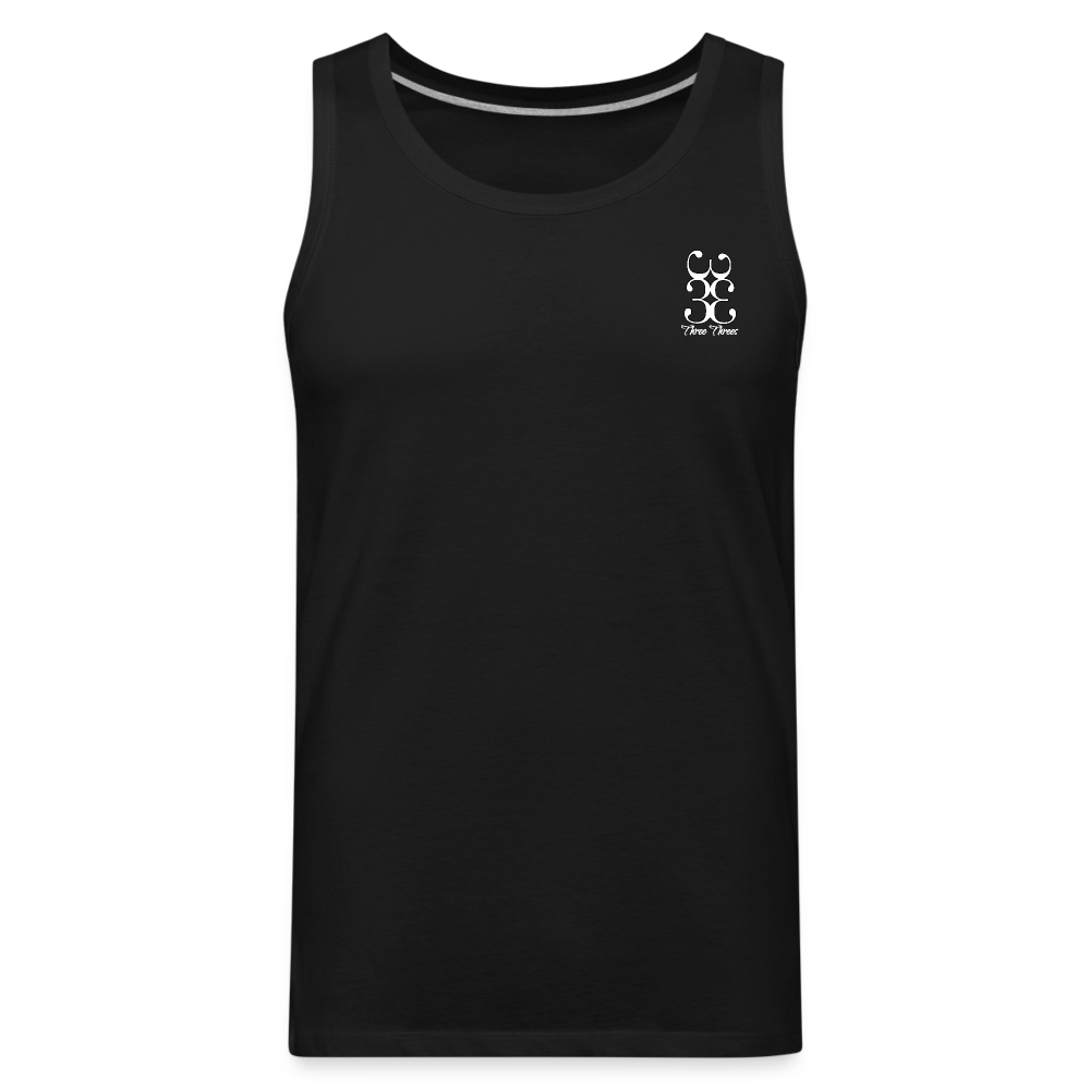 333 Script Men’s Premium Tank** - black