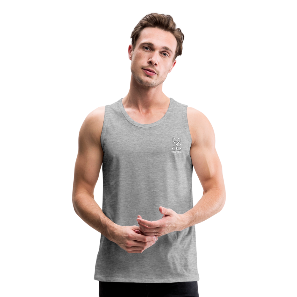 333 Script Men’s Premium Tank** - heather gray