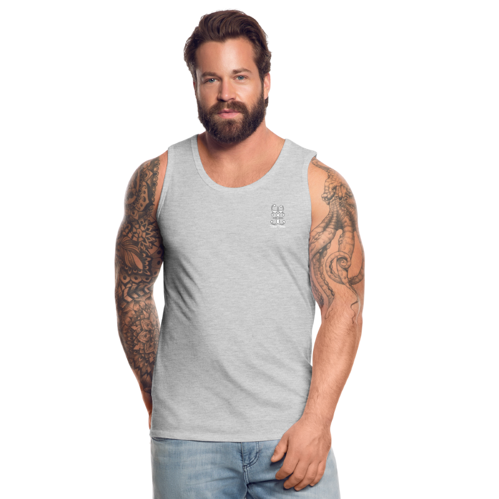333 Script Men’s Premium Tank** - heather gray