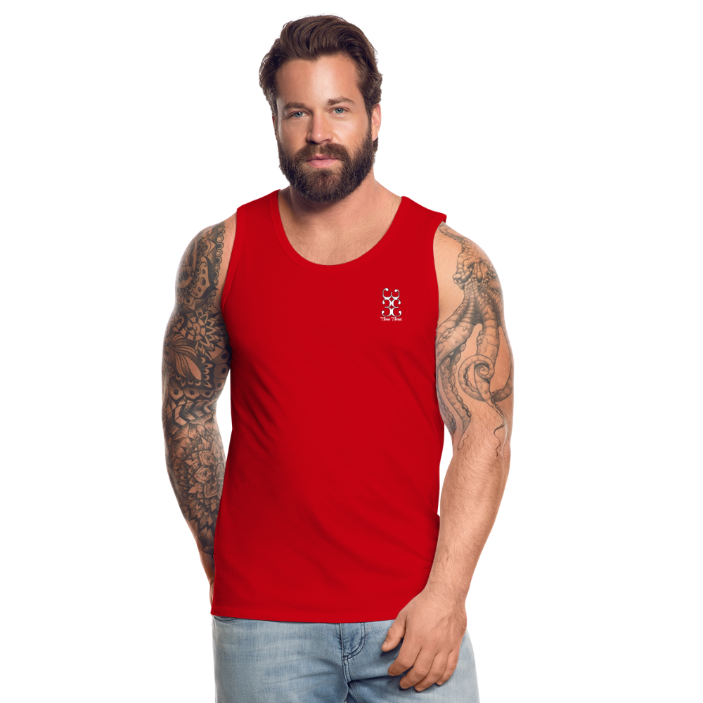 333 Script Men’s Premium Tank** - red