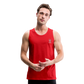 333 Script Men’s Premium Tank** - red