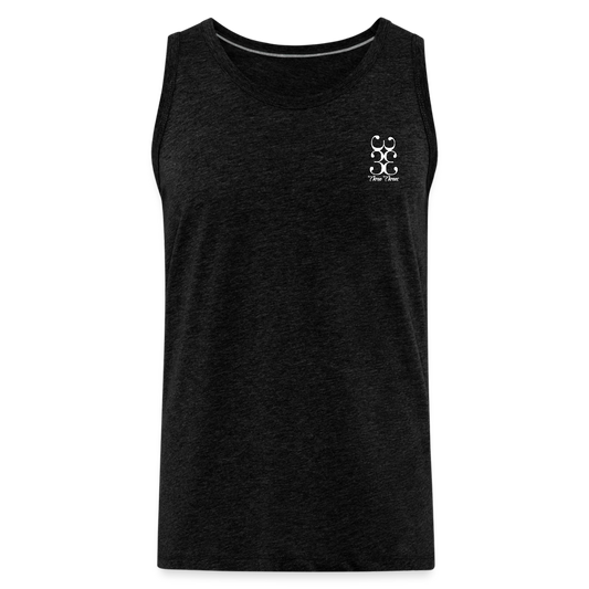 333 Script Men’s Premium Tank** - charcoal grey