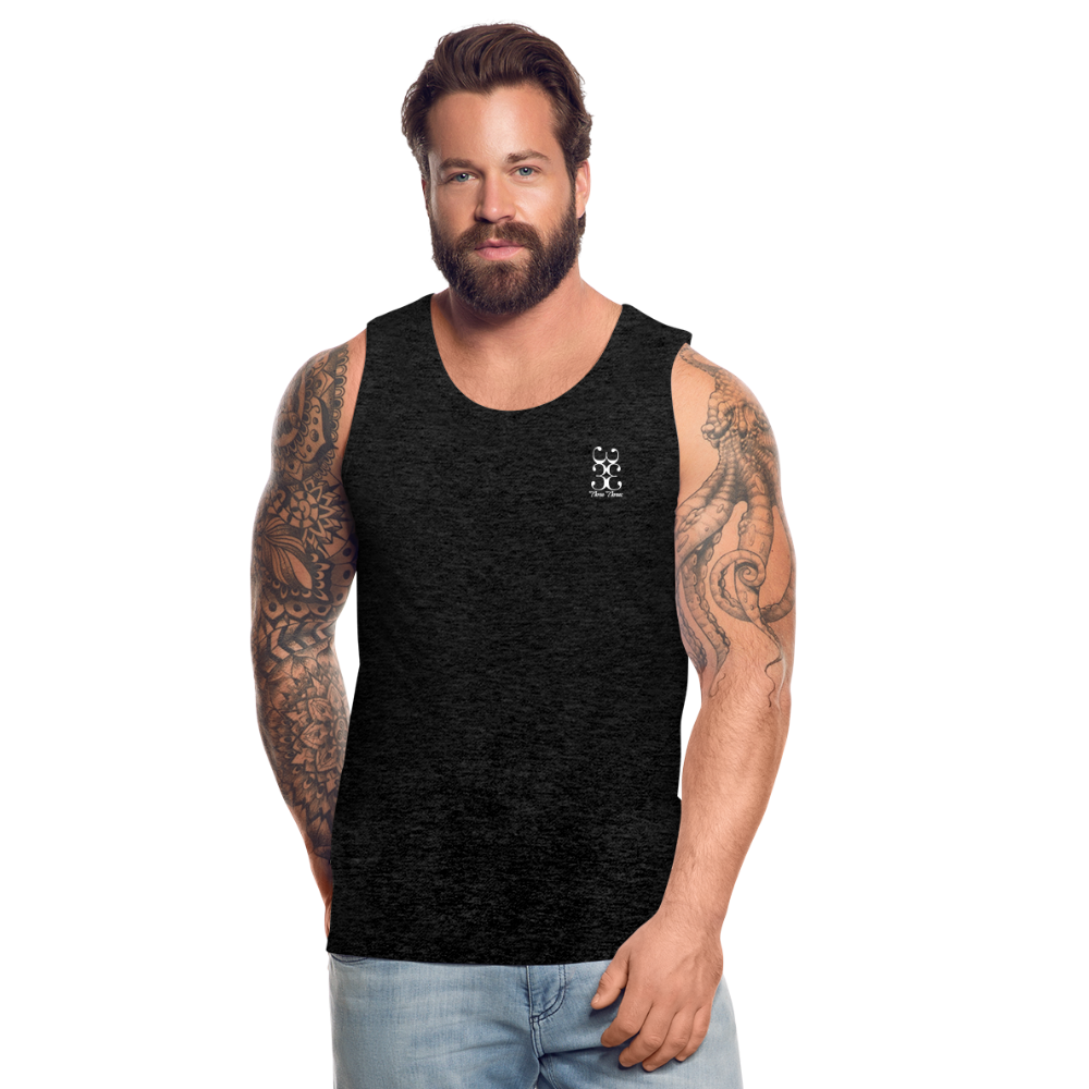 333 Script Men’s Premium Tank** - charcoal grey