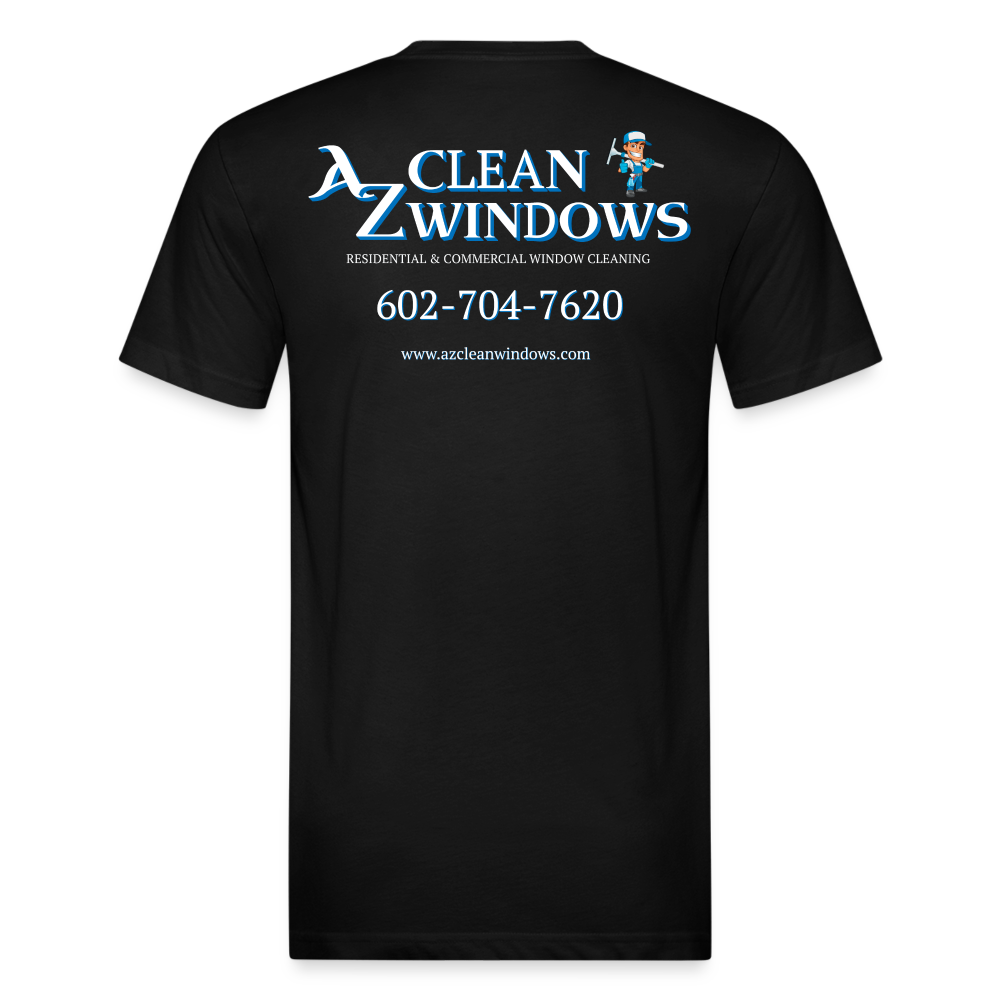 Az Clean 3 Wht L***-Shirt by Next Level - black