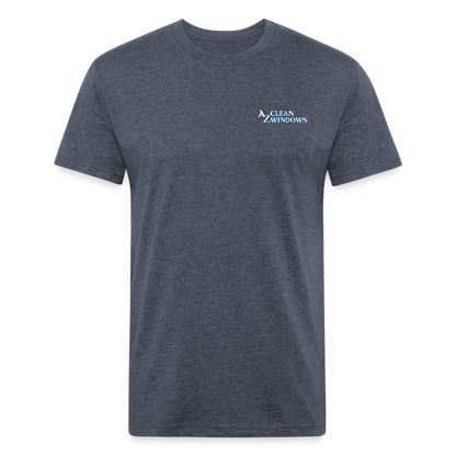 Az Clean 3 Wht L***-Shirt by Next Level - heather navy
