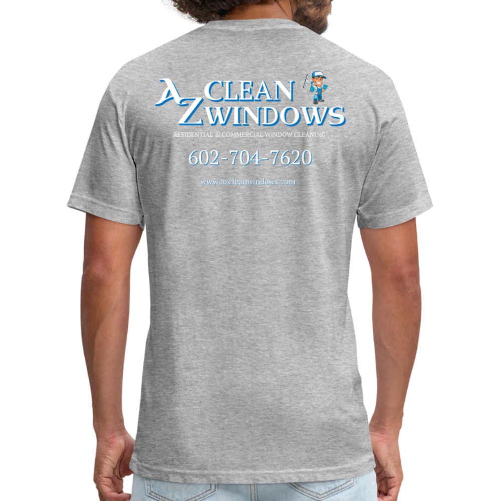 Az Clean 3 Wht L***-Shirt by Next Level - heather gray