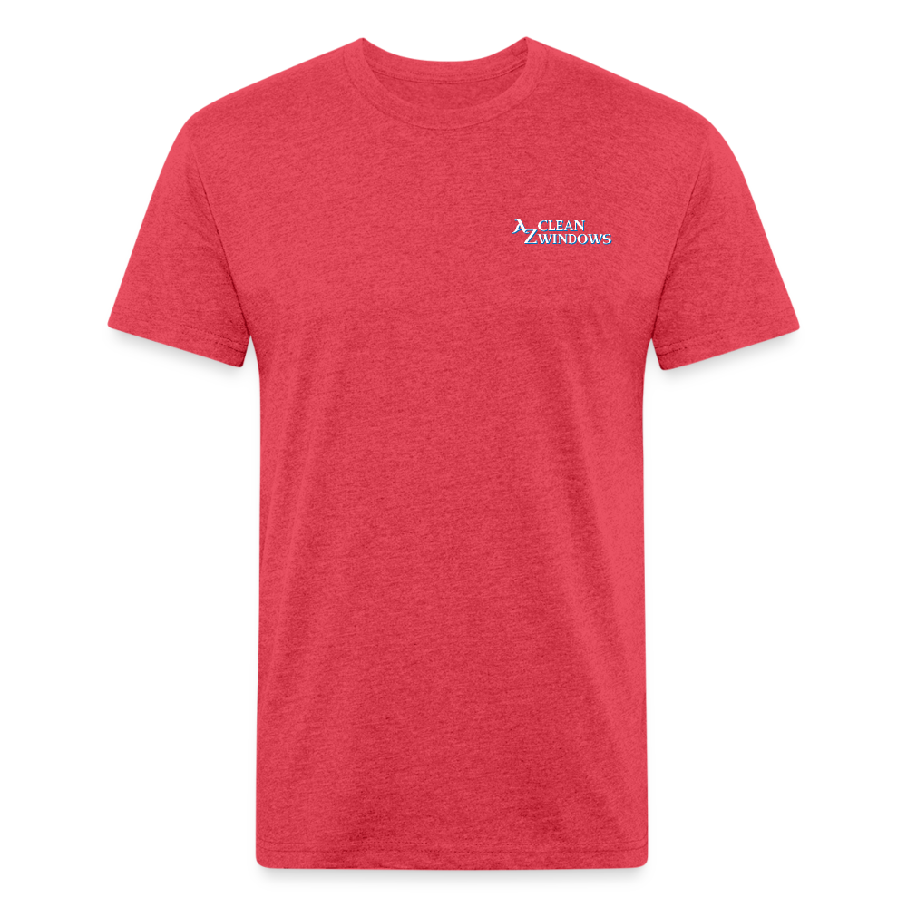 Az Clean 3 Wht L***-Shirt by Next Level - heather red