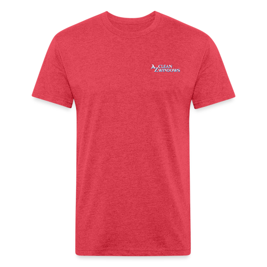 Az Clean 3 Wht L***-Shirt by Next Level - heather red