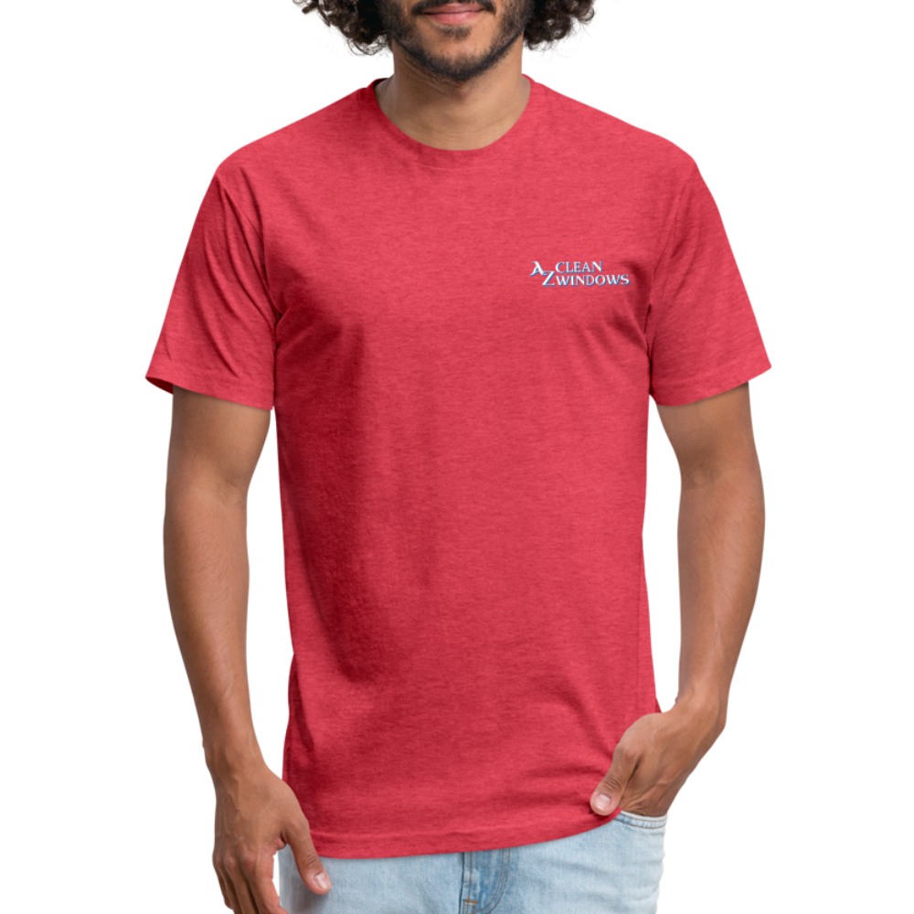 Az Clean 3 Wht L***-Shirt by Next Level - heather red