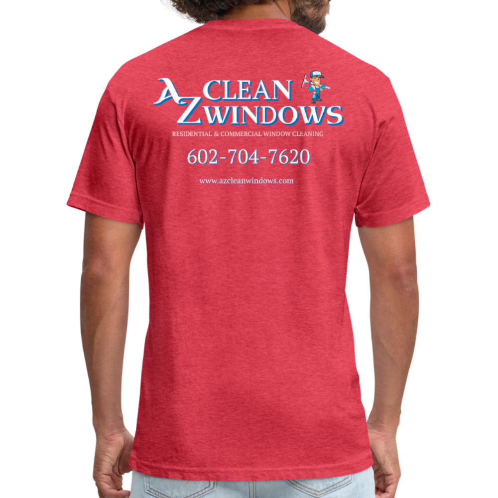 Az Clean 3 Wht L***-Shirt by Next Level - heather red