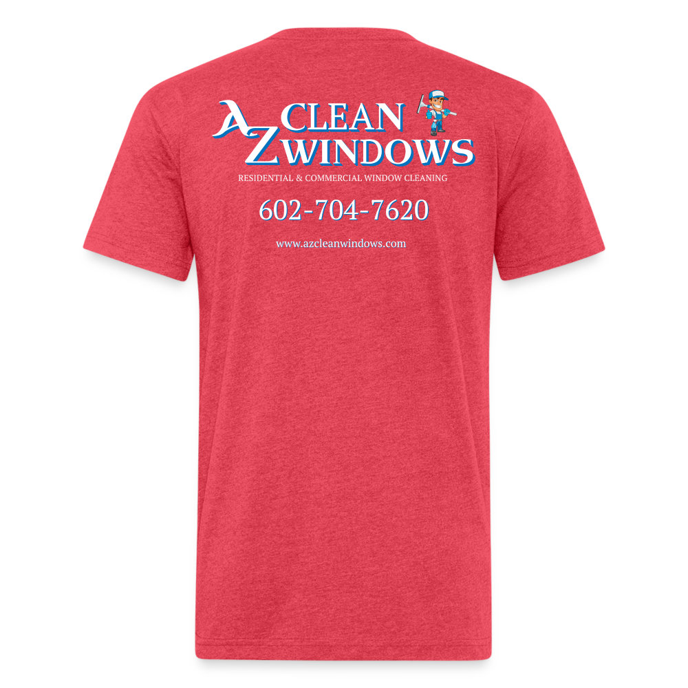 Az Clean 3 Wht L***-Shirt by Next Level - heather red