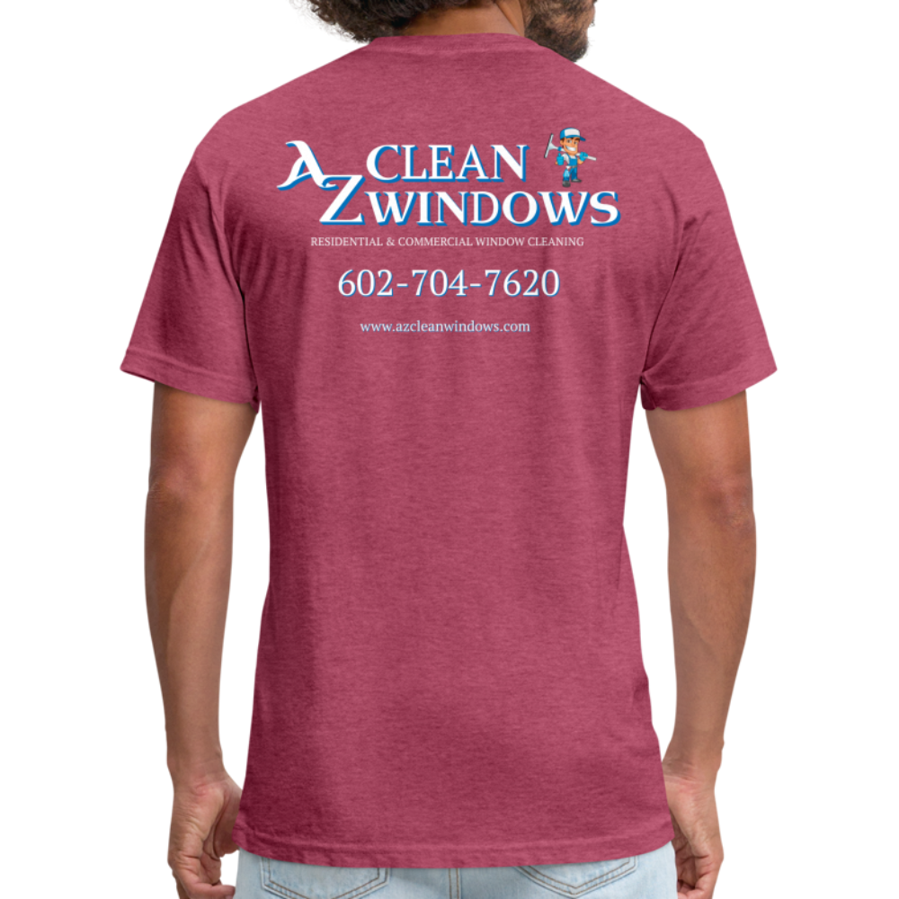 Az Clean 3 Wht L***-Shirt by Next Level - heather burgundy