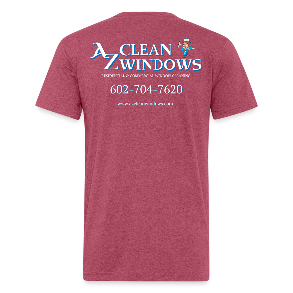 Az Clean 3 Wht L***-Shirt by Next Level - heather burgundy