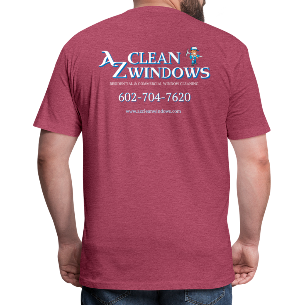 Az Clean 3 Wht L***-Shirt by Next Level - heather burgundy